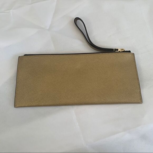 Henri Bendel West 57th Travel Pouch Wristlet - Gold - Picture 8 of 9